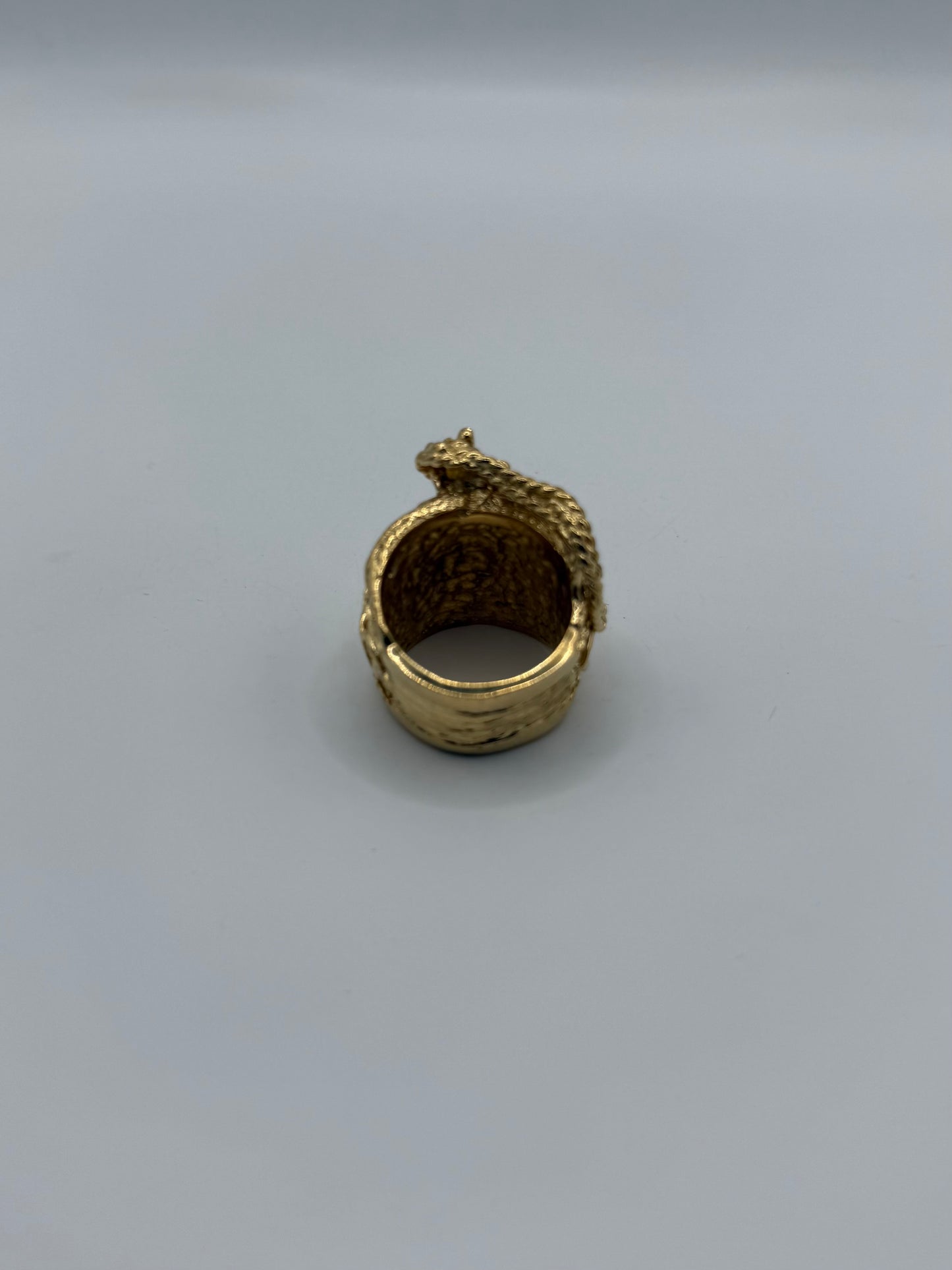 Saddle ring - 9ct gold on Silver