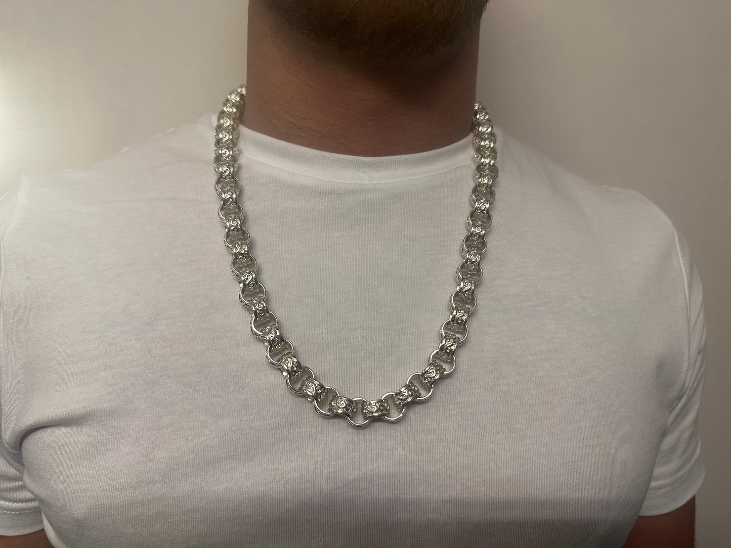 Silver 13mm Belcher Chain - Heavy