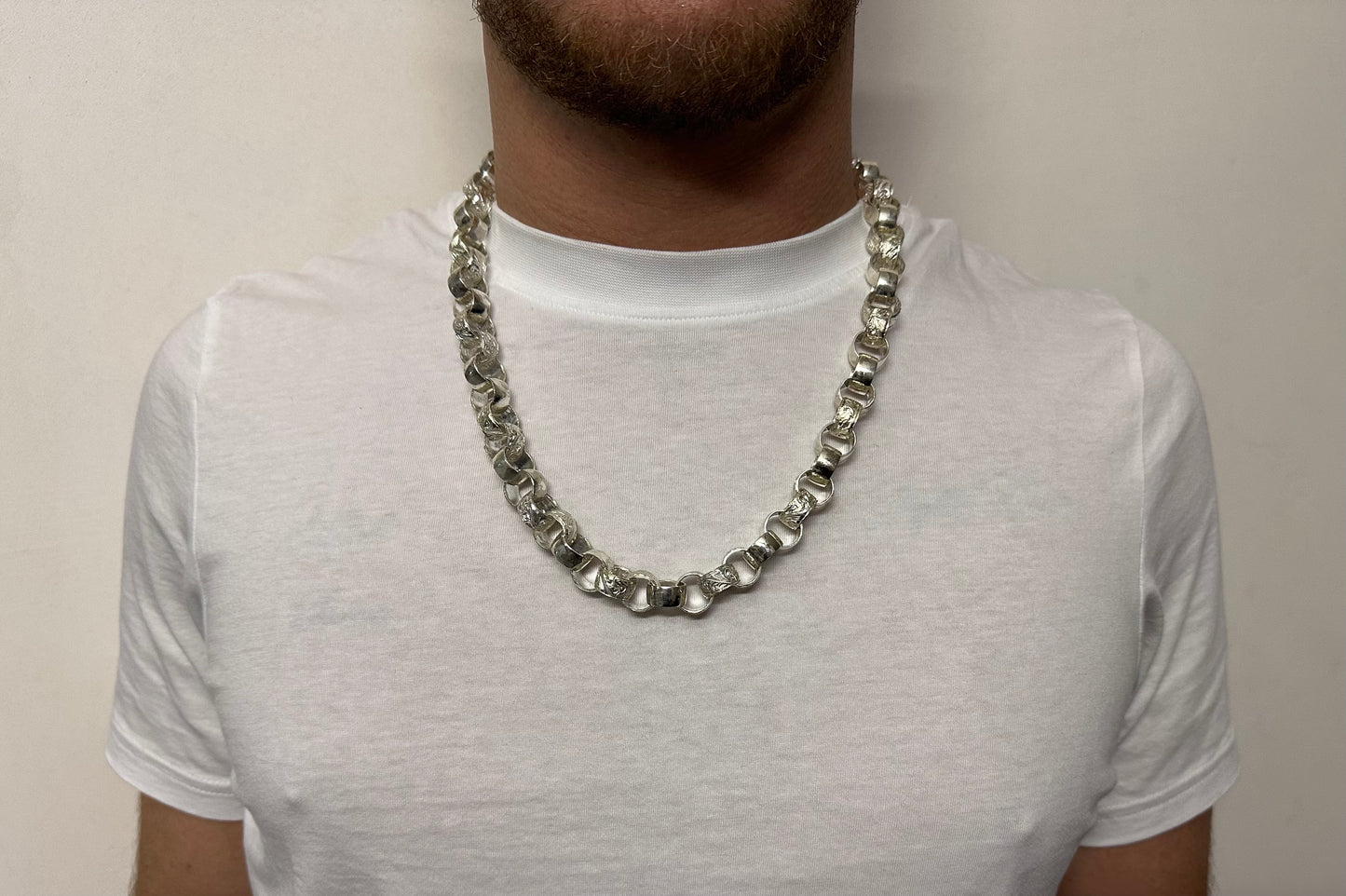 Silver Belcher Chain - 13mm