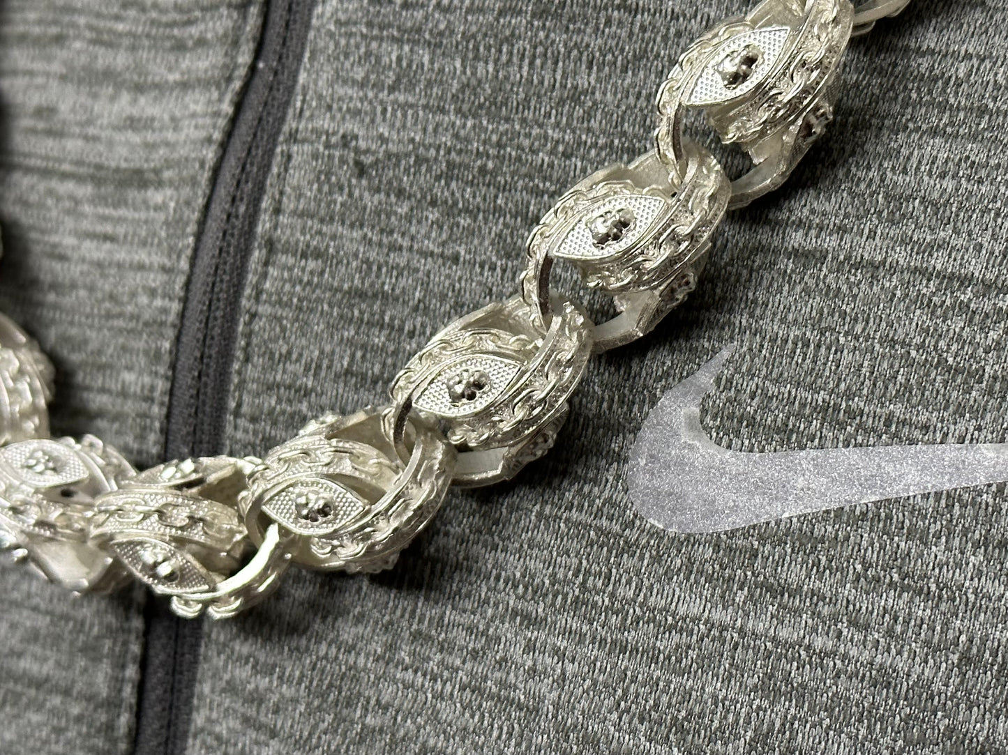 Silver Pitbull Tulip Chain - 21mm