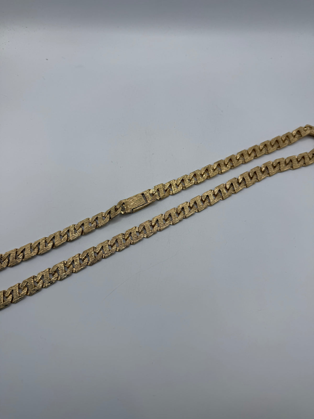 Gold On Silver Chaps Chain 11.5mm