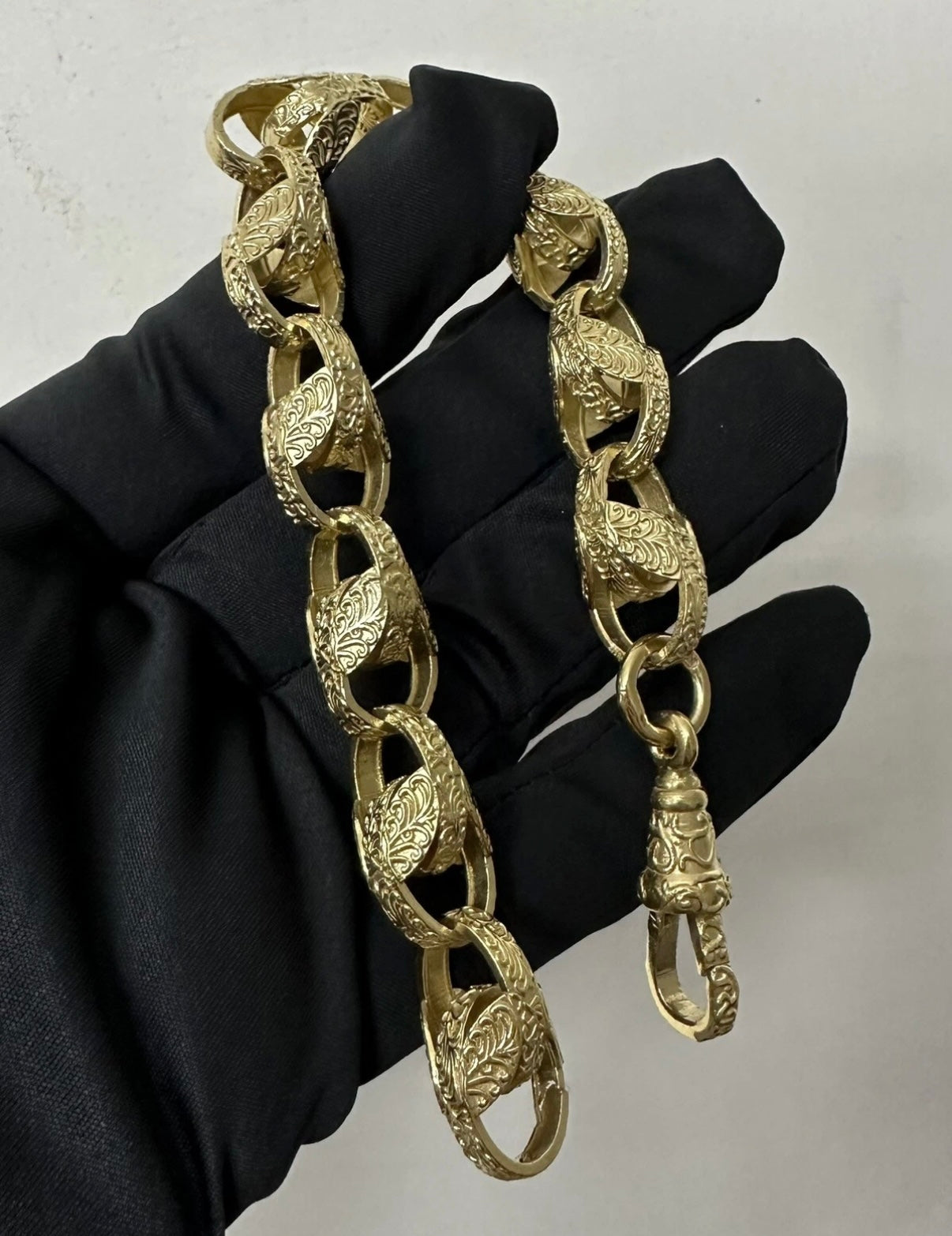 9ct Gold On Silver Tulip Bracelet - 13mm