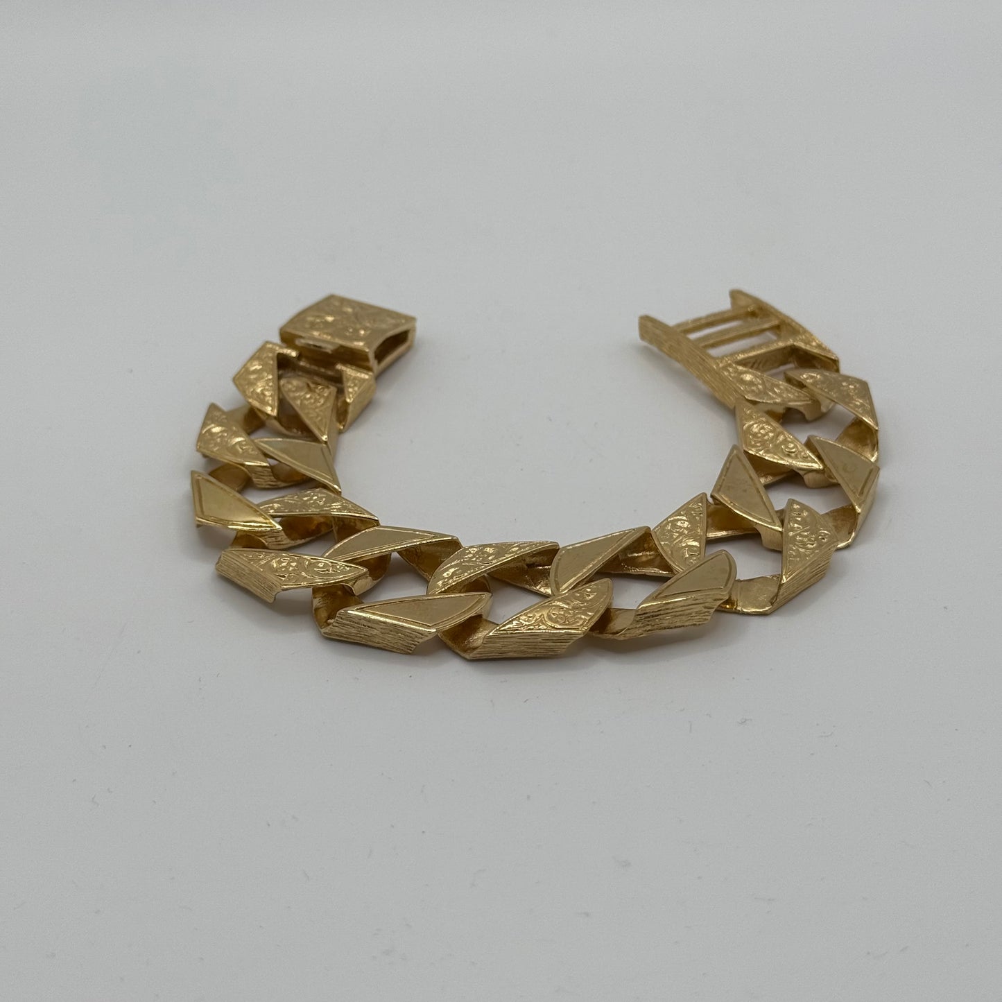 9ct Gold On Silver Chaps Bracelet - 22mm