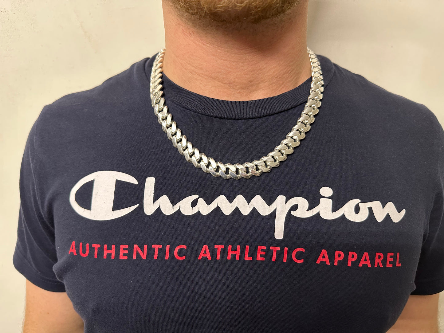 Silver Cuban Chain 14mm