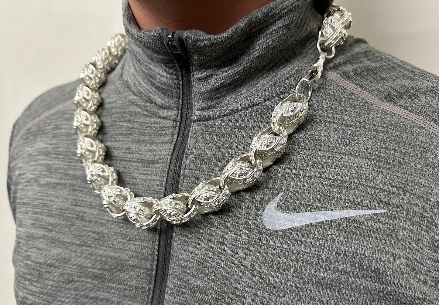 Silver Pitbull Tulip Chain - 21mm