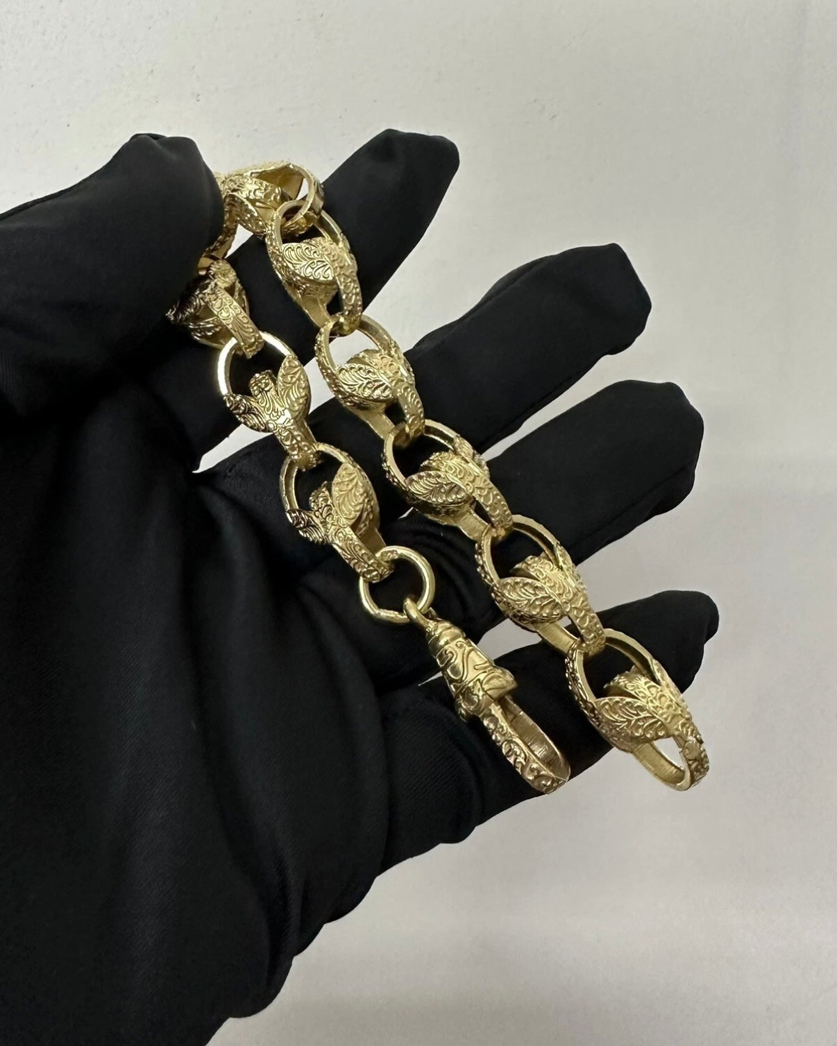 9ct Gold On Silver Tulip Bracelet - 13mm