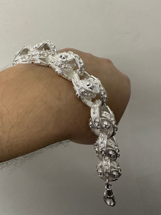 Silver Pitbull Tulip Bracelet - 21mm