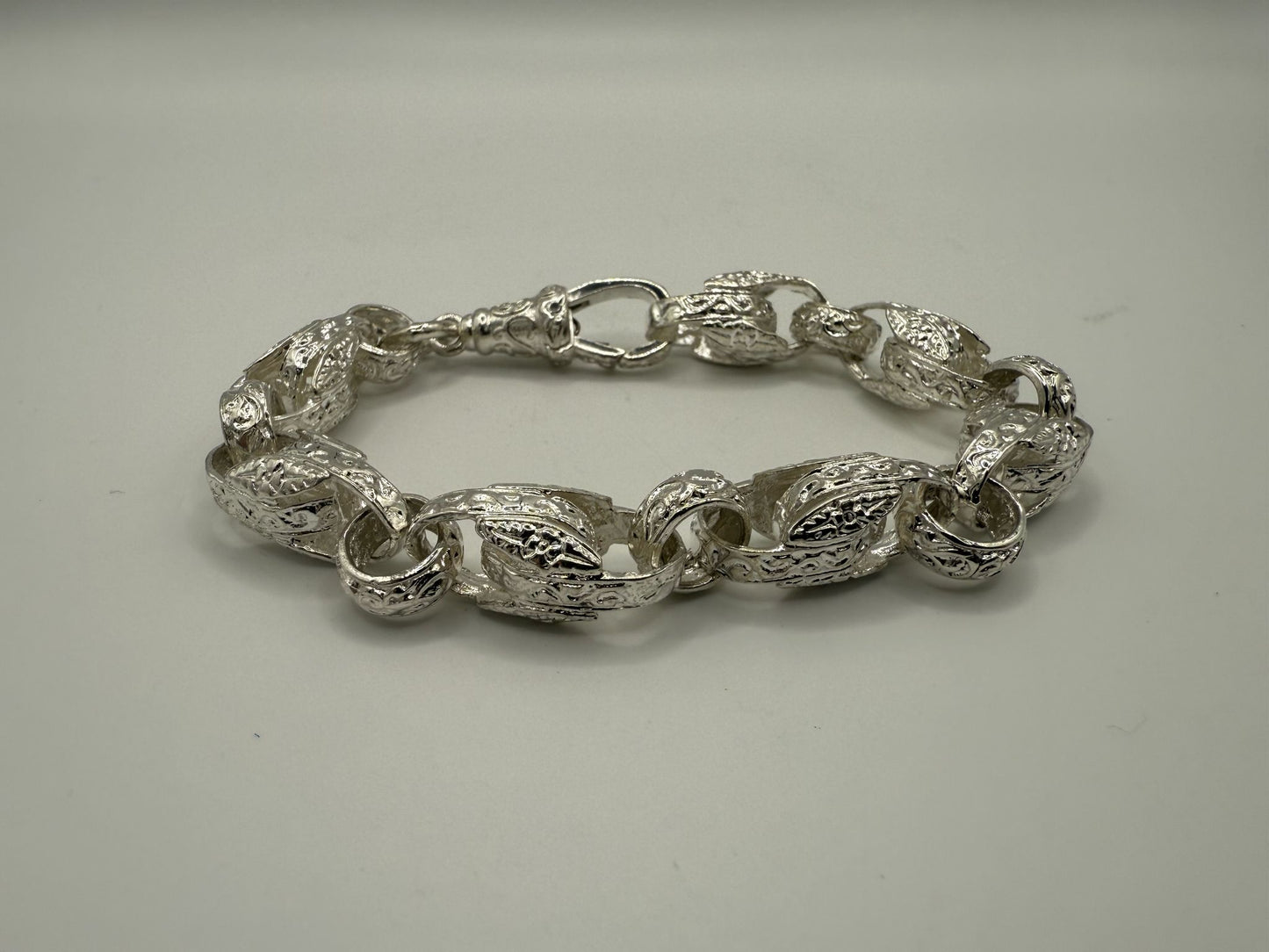 Silver Tulip Belcher Bracelet