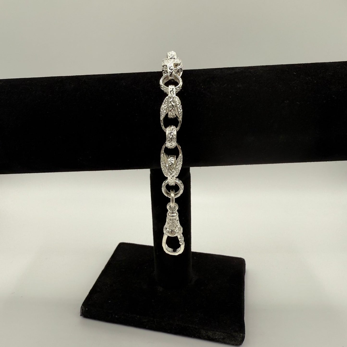 Silver Tulip Belcher Bracelet