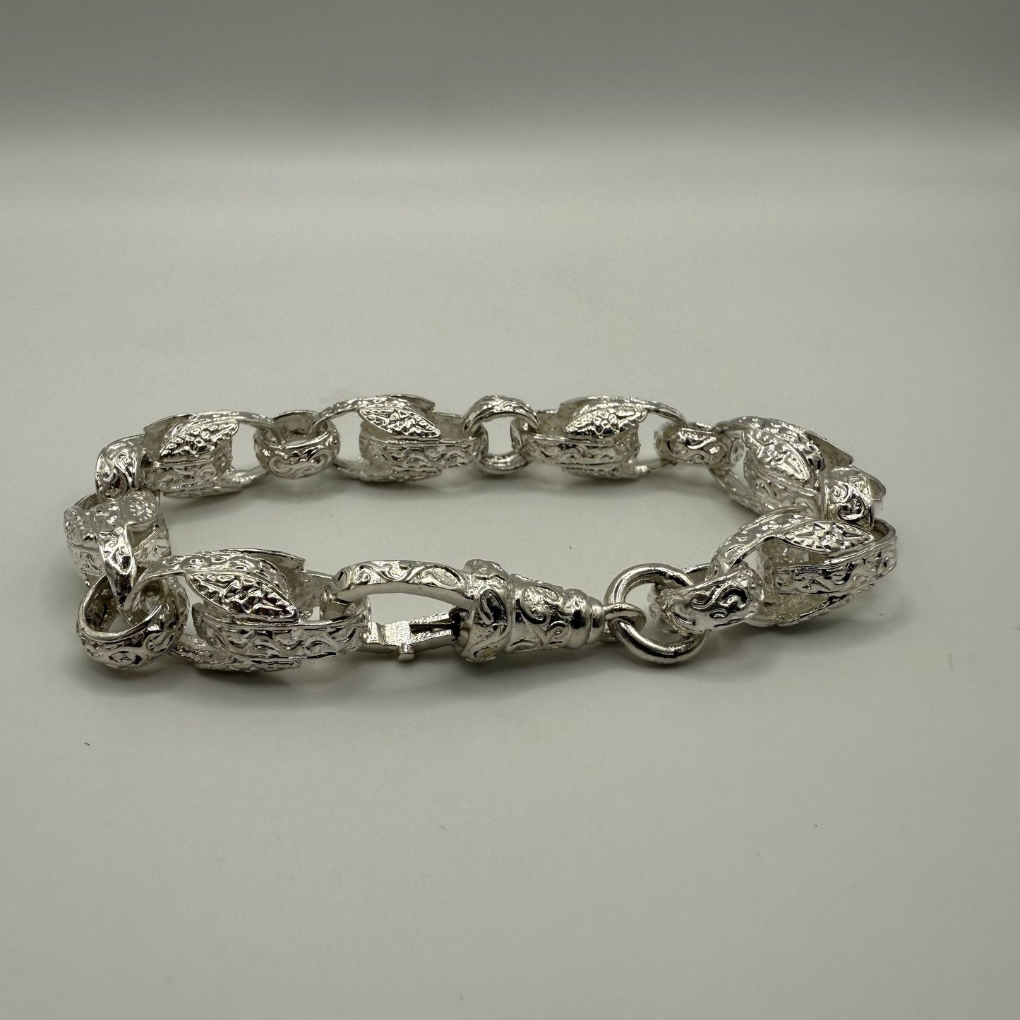 Silver Tulip Belcher Bracelet