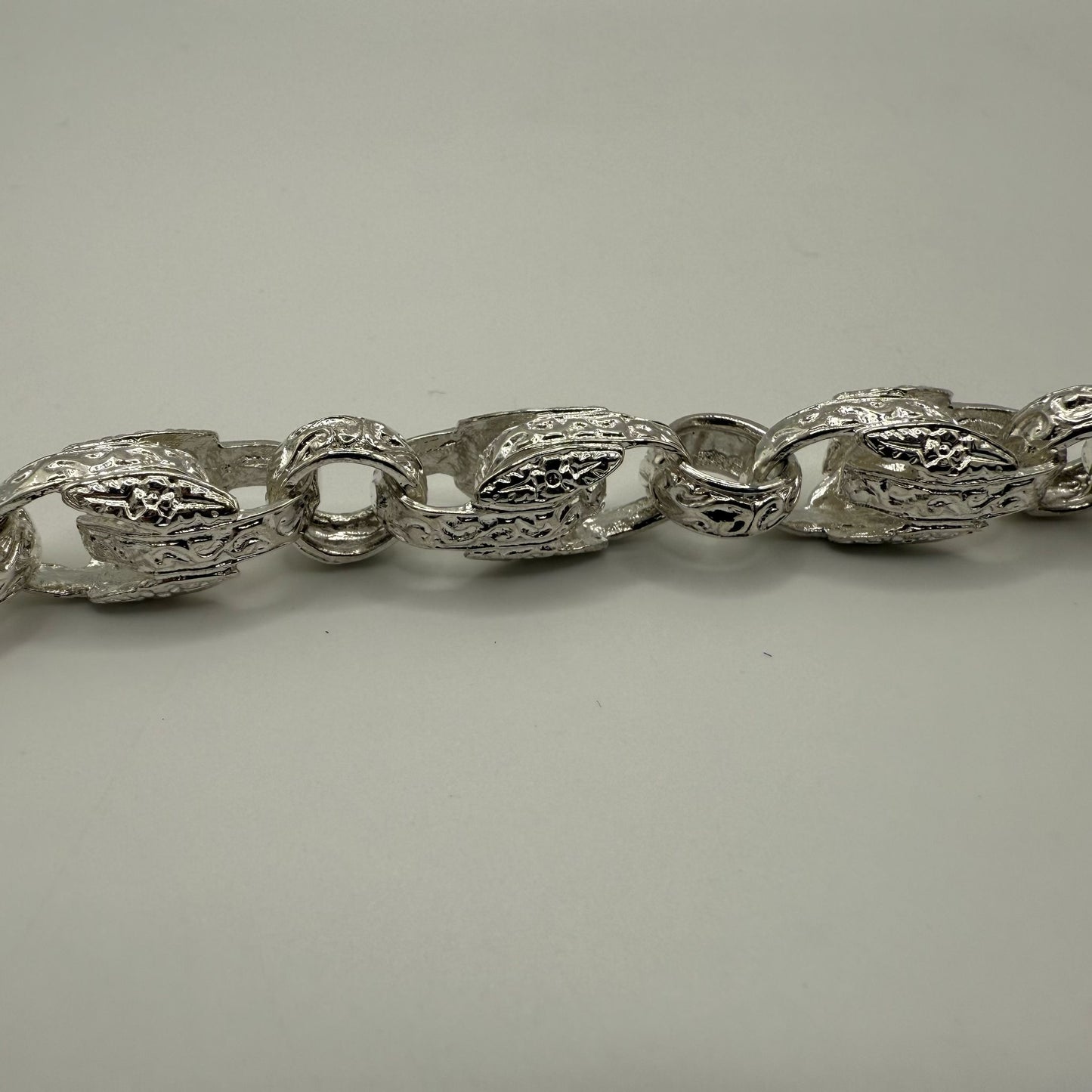 Silver Tulip Belcher Bracelet
