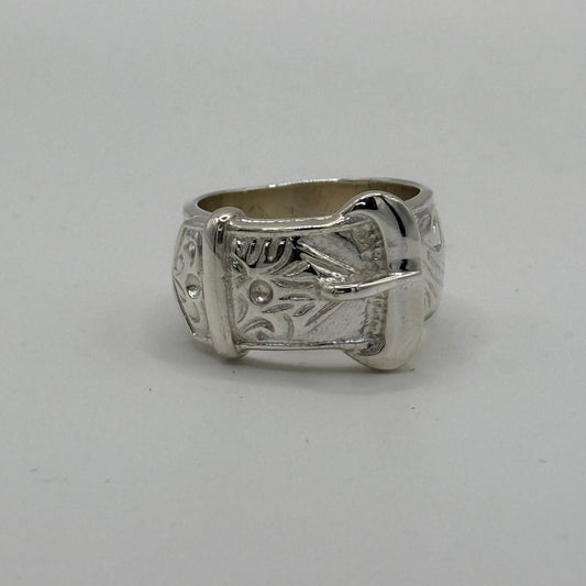 Silver Buckle Ring