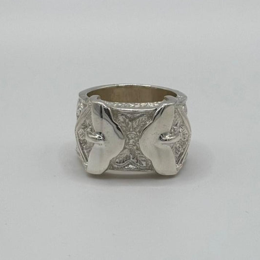 Silver Buckle Ring