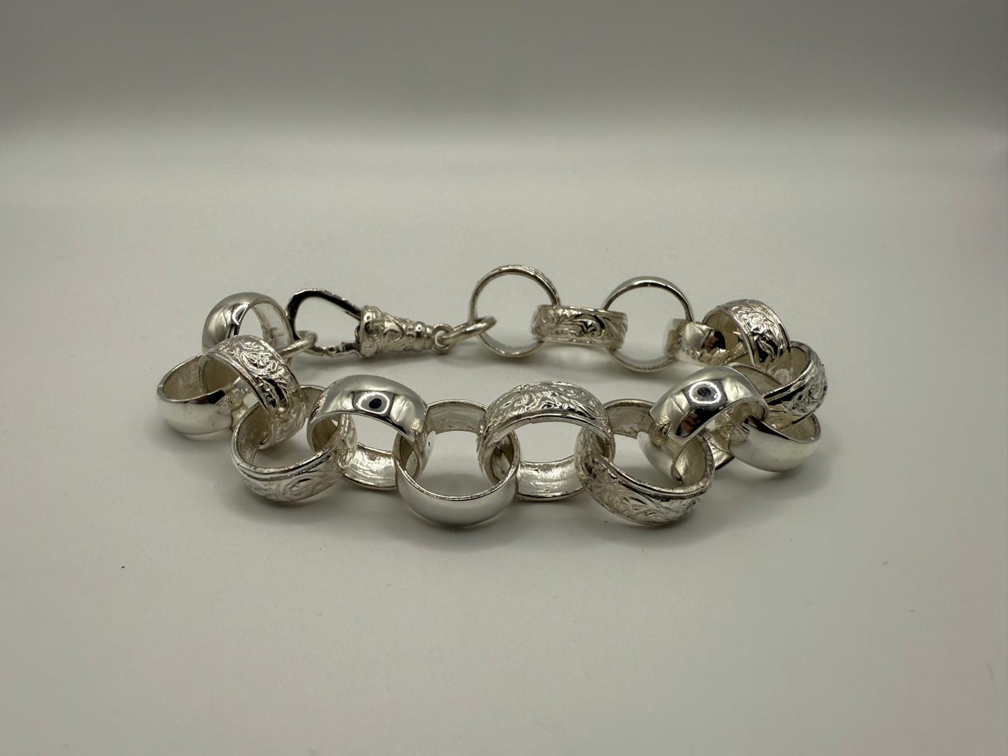 Silver Belcher Bracelet - 16mm