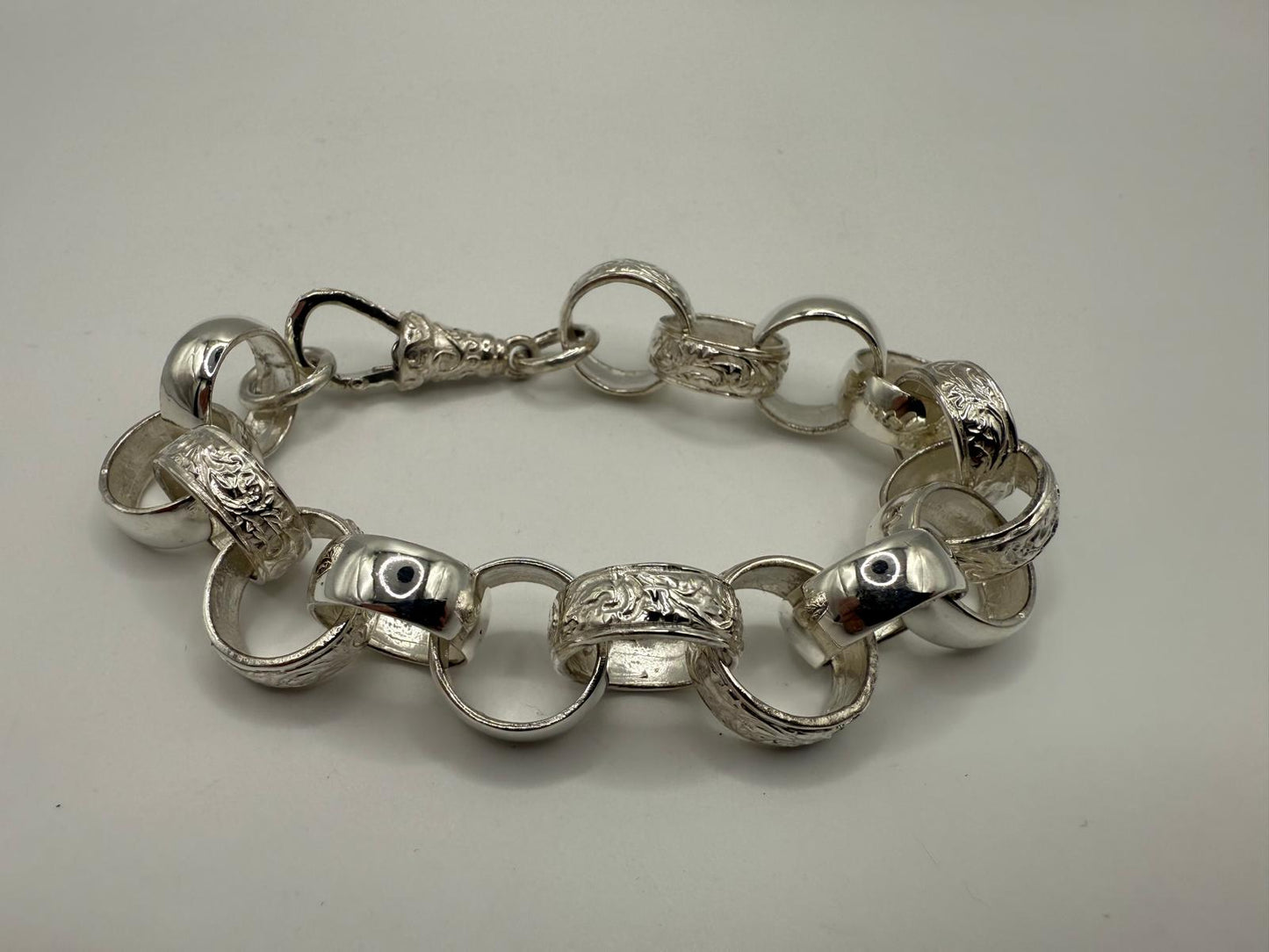 Silver Belcher Bracelet - 16mm