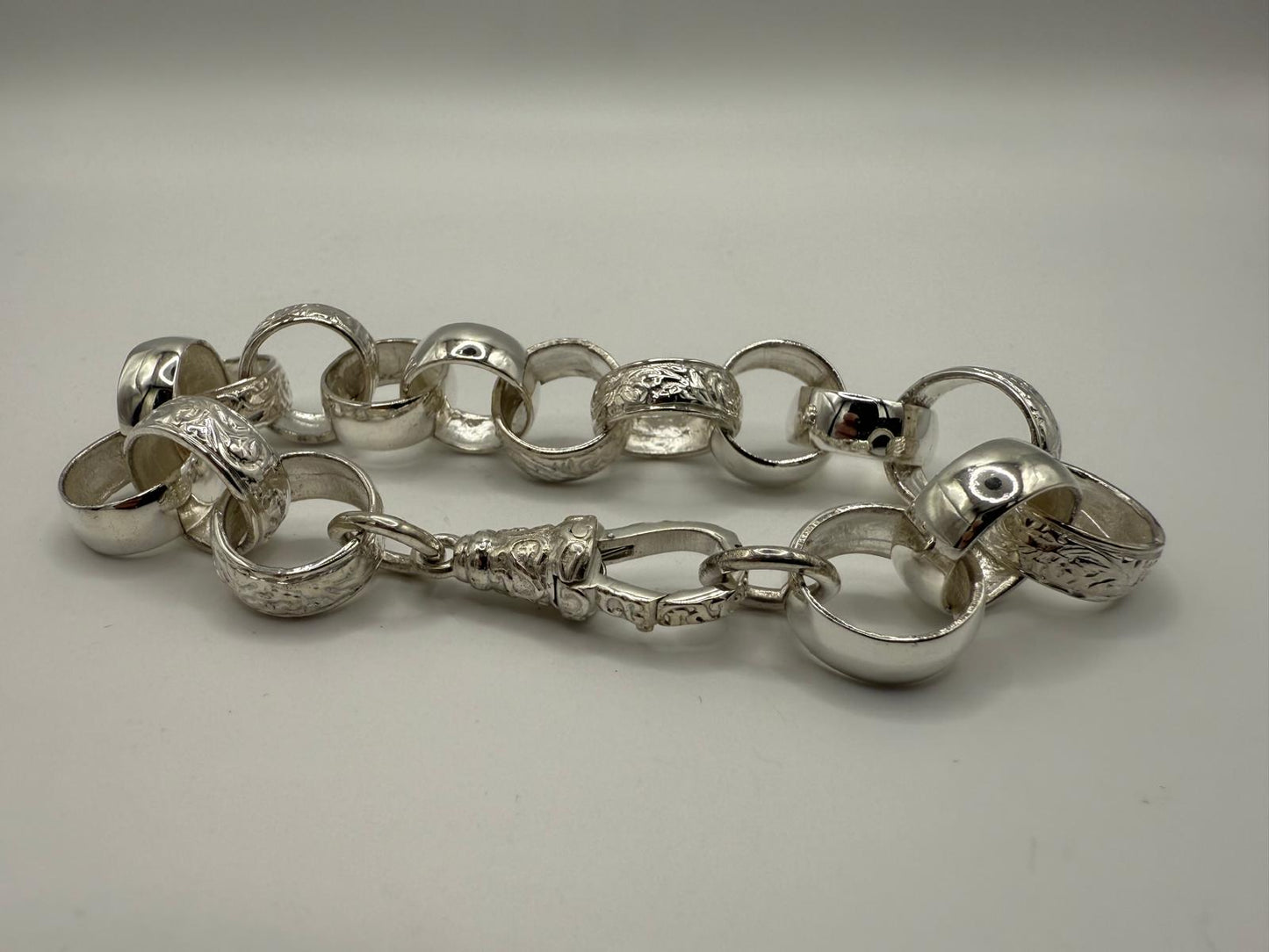 Silver Belcher Bracelet - 16mm