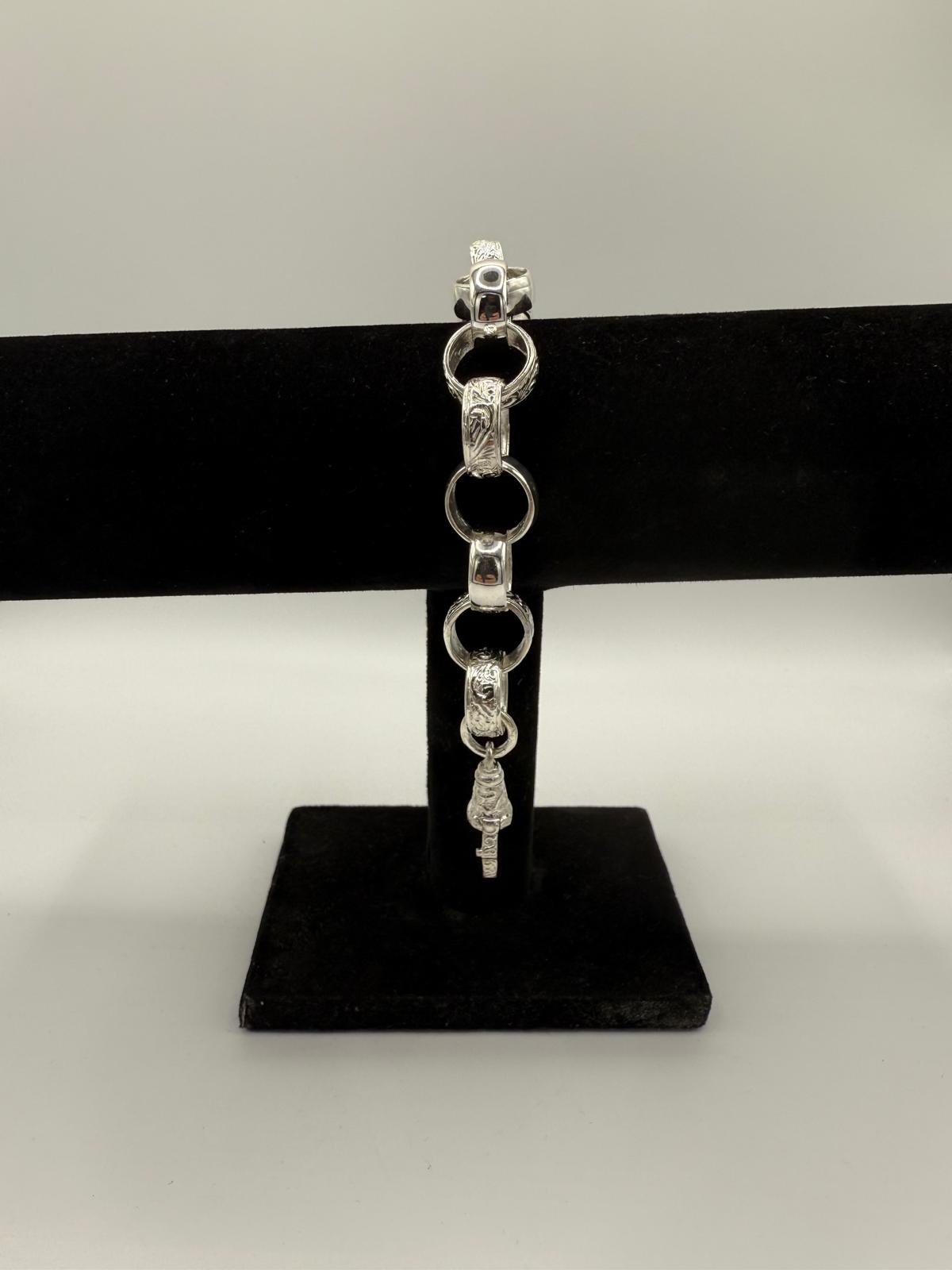 Silver Belcher Bracelet - 16mm