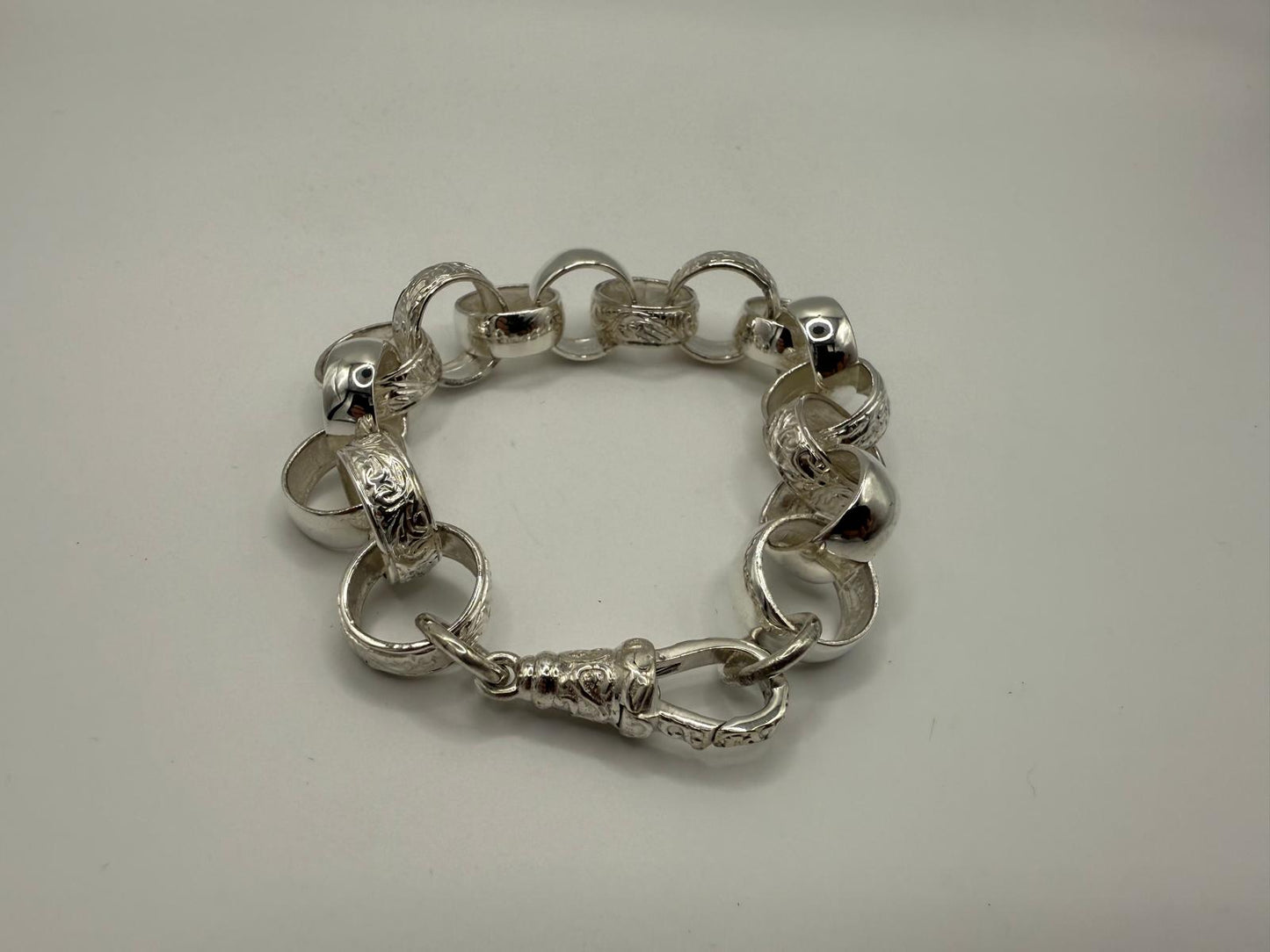 Silver Belcher Bracelet - 16mm