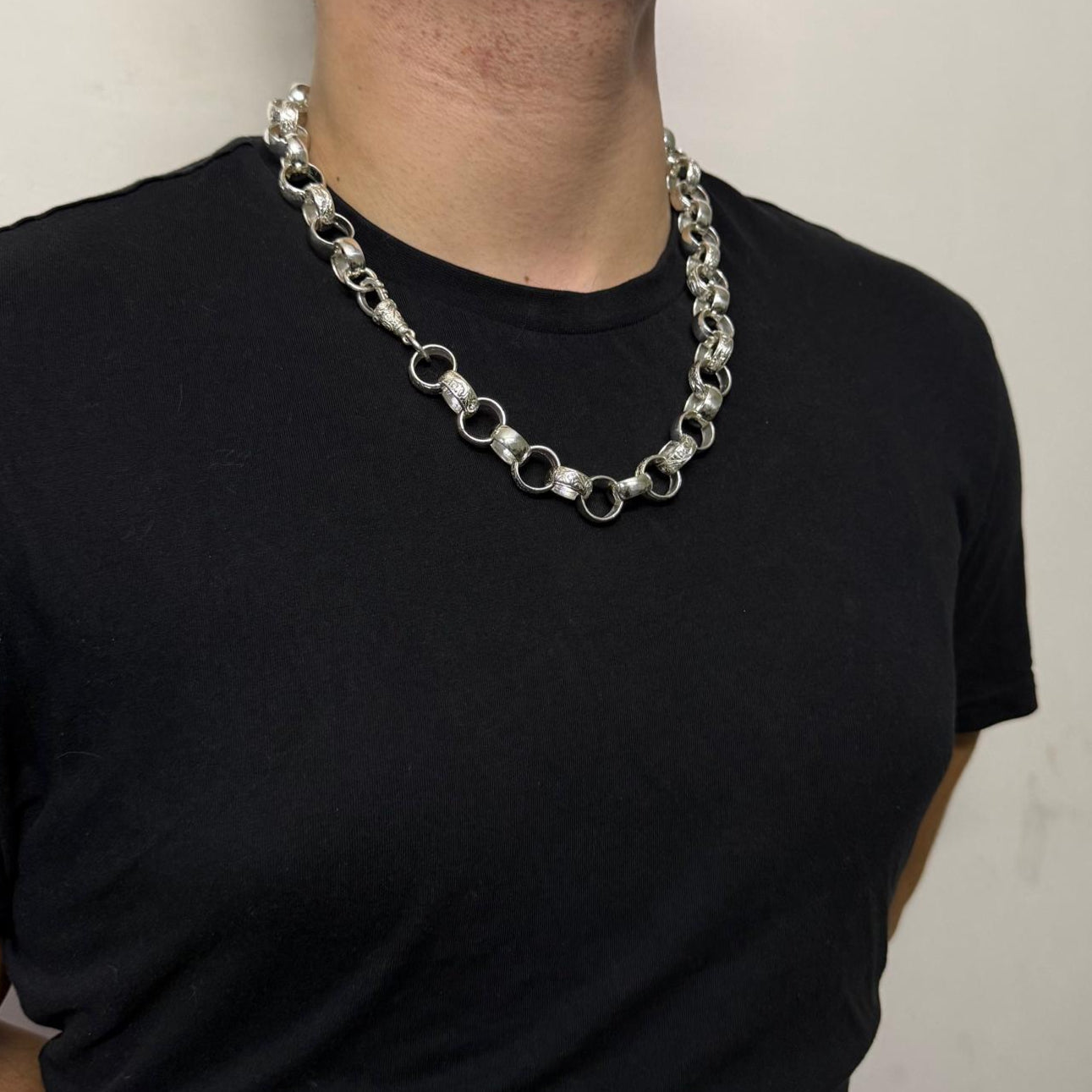 Silver Belcher Chain - 16mm