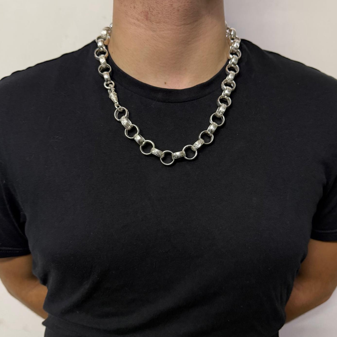 Silver Belcher Chain - 16mm
