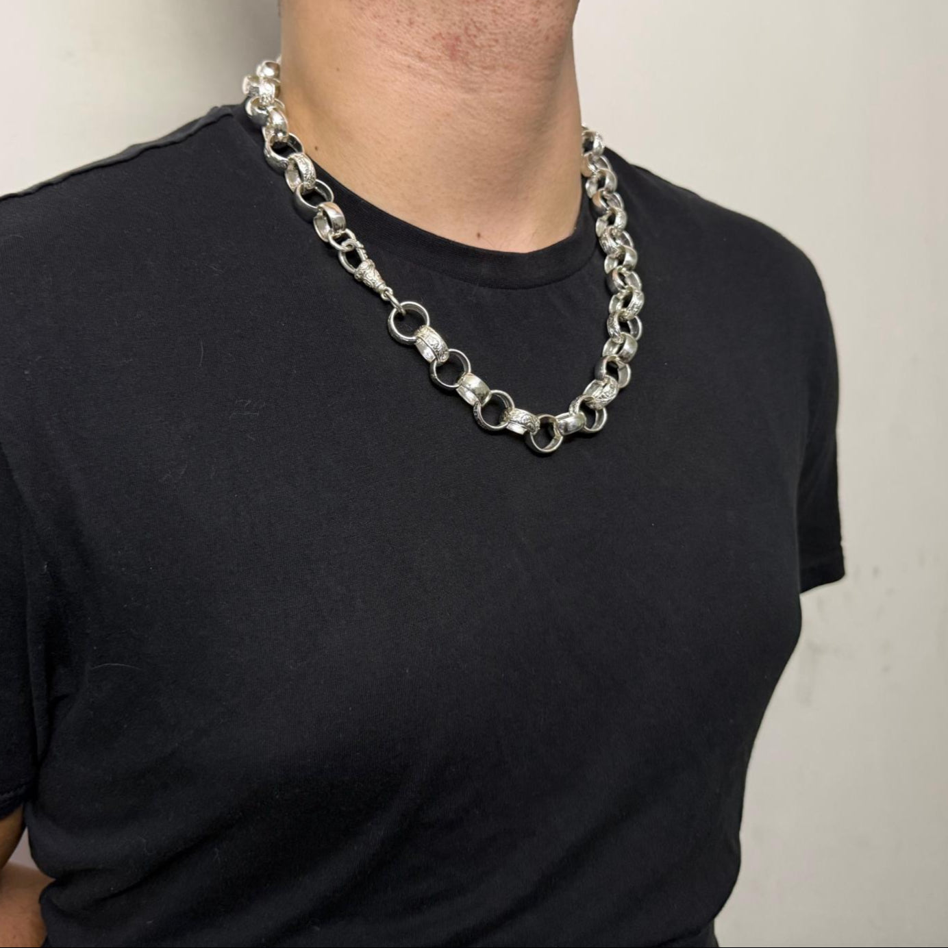 Silver Belcher Chain - 16mm