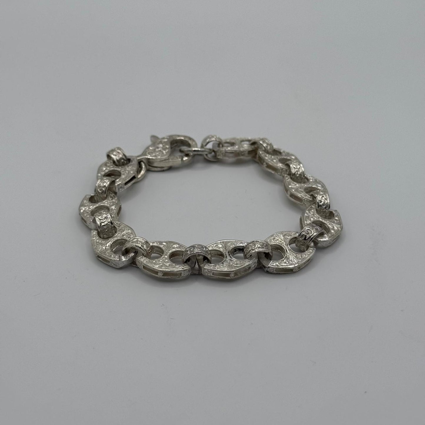 Silver Anchor Bracelet - 12mm