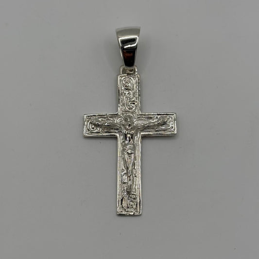 Silver Cross Pendant Crucifix