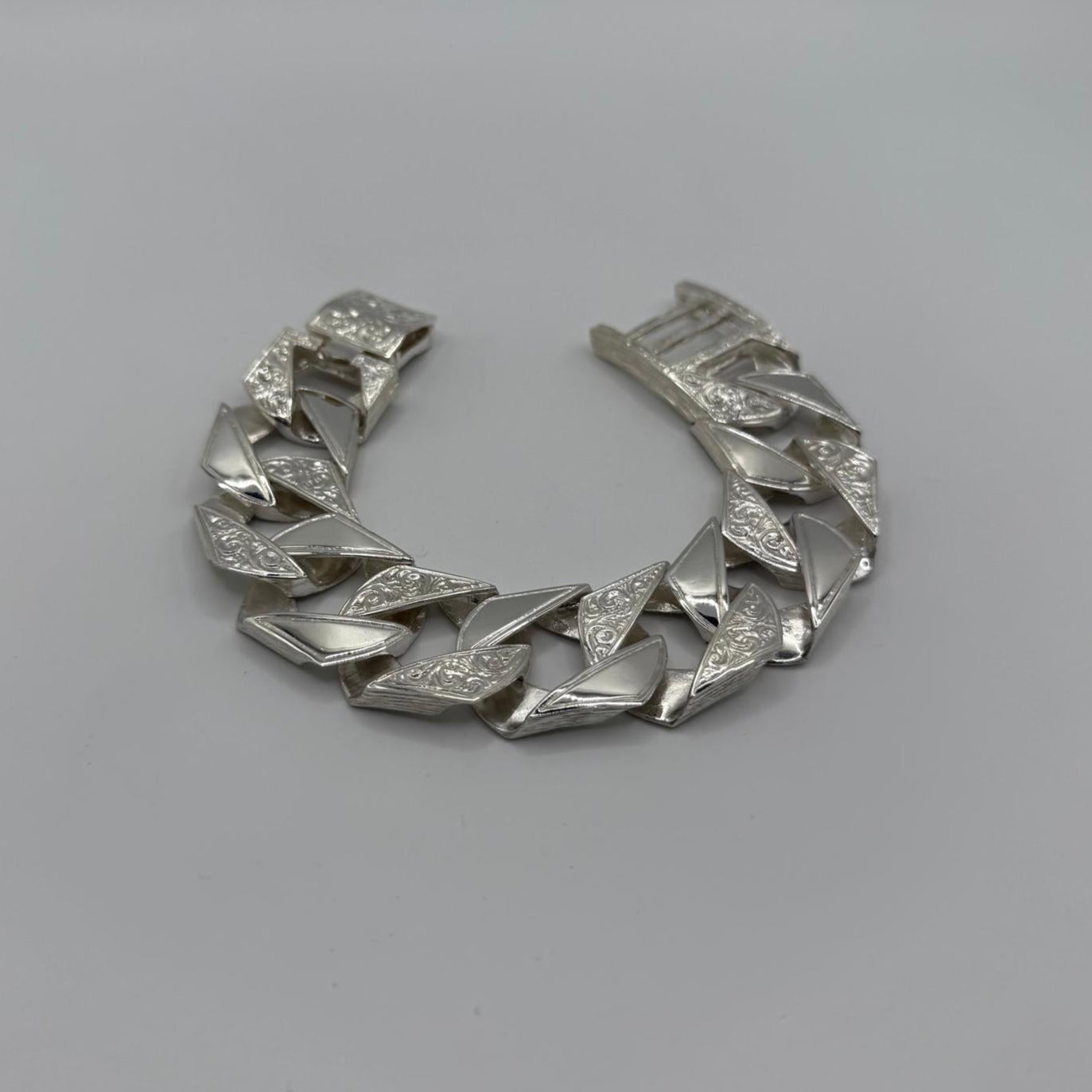 Silver Chaps Curb Bracelet - 25mm