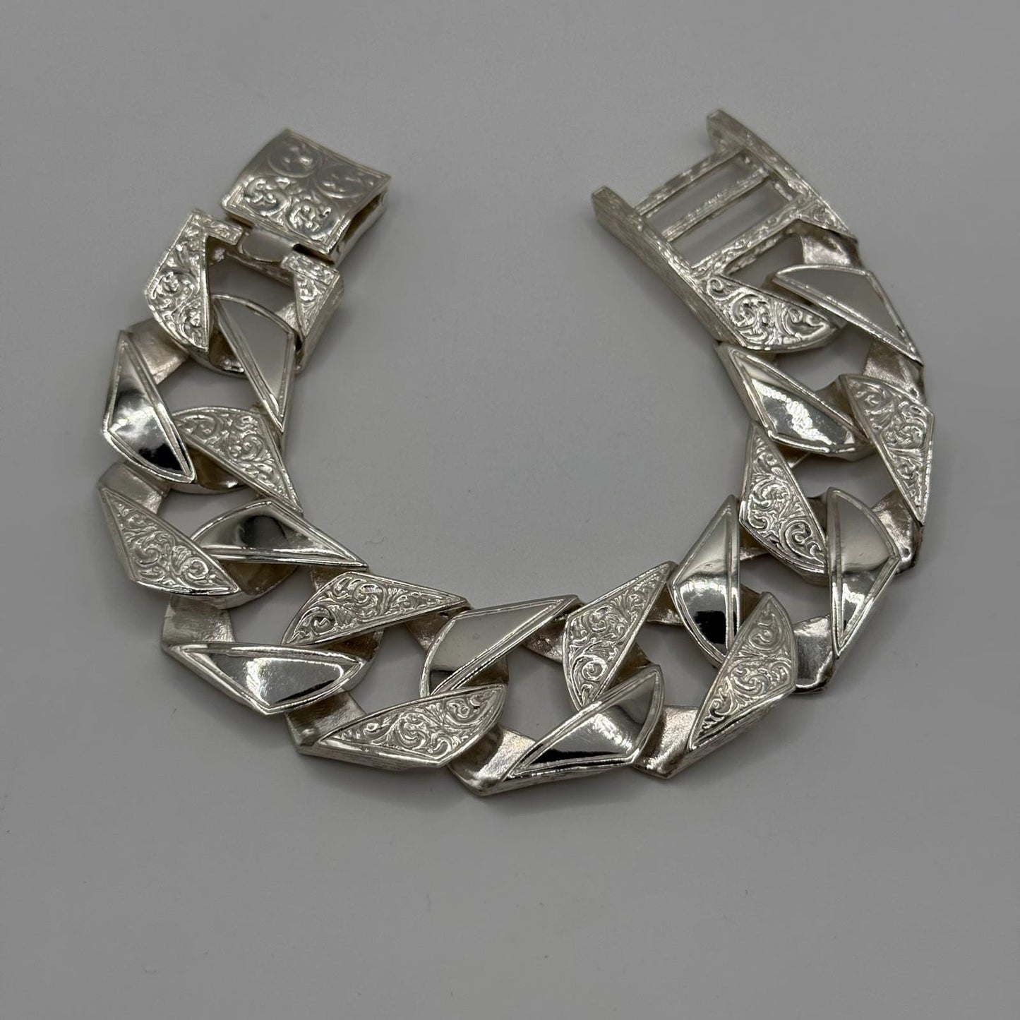 Silver Chaps Curb Bracelet - 25mm