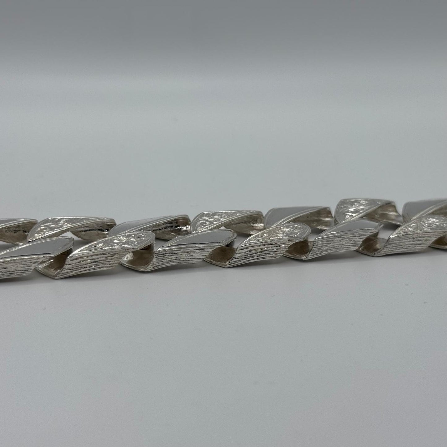 Silver Chaps Curb Bracelet - 25mm