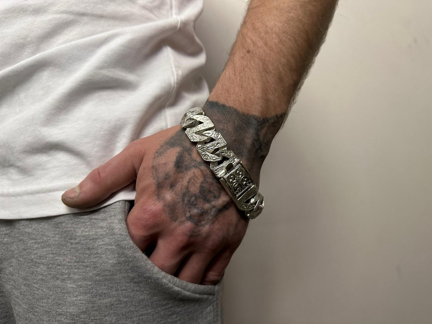 Silver Chaps Bracelet - 20mm