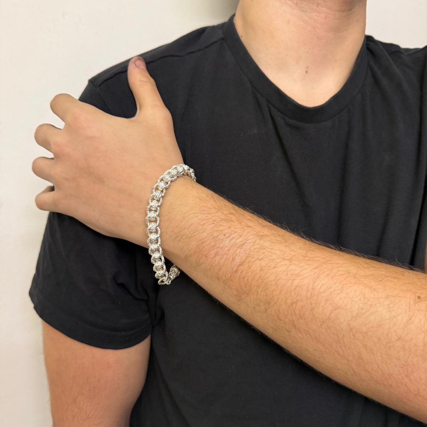 Silver Rollerball Bracelet - 10mm