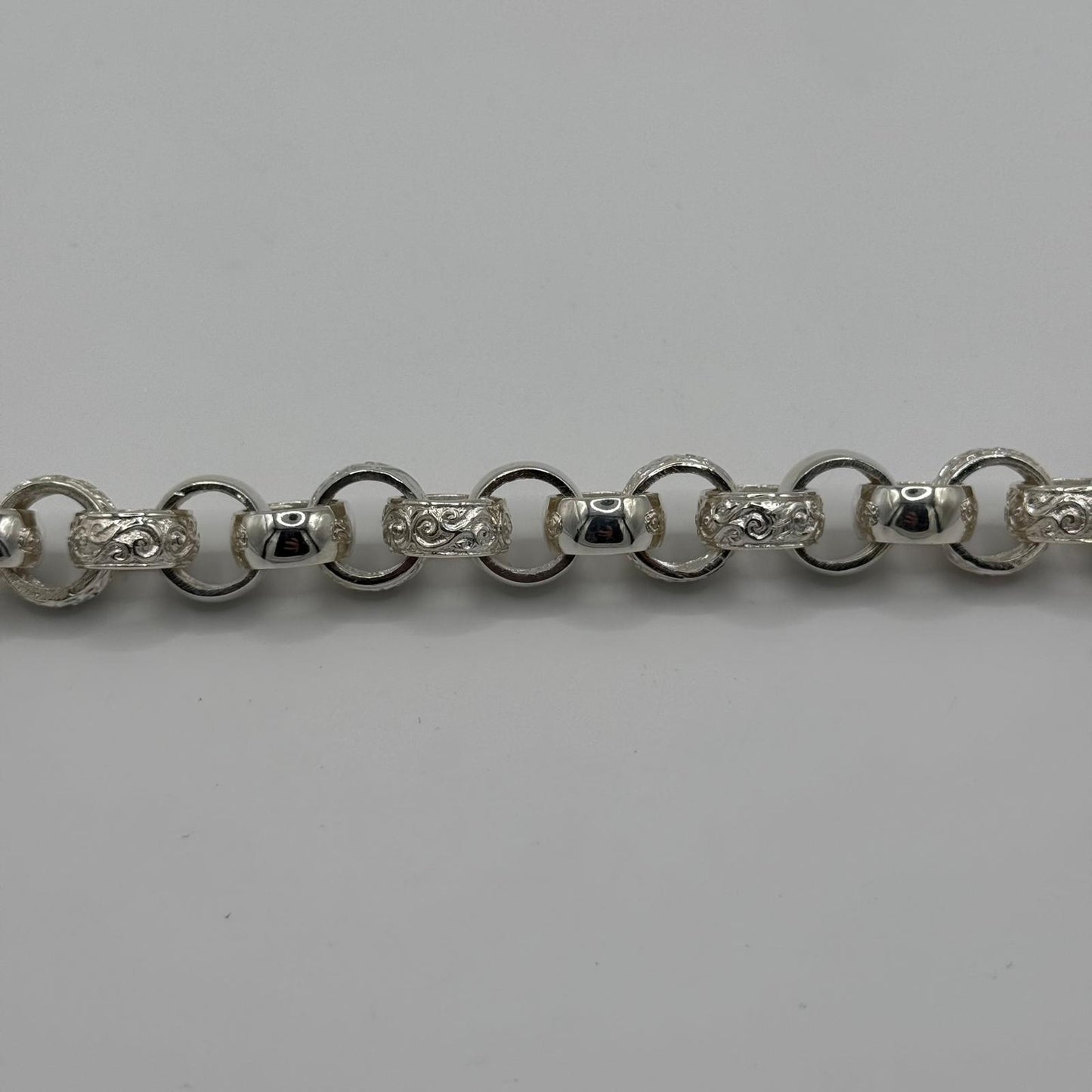 Silver Belcher Bracelet - 15mm