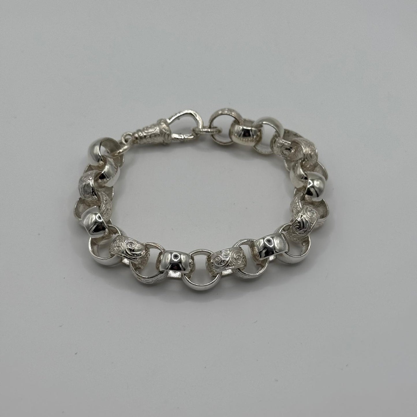 Silver Belcher Bracelet - 13mm