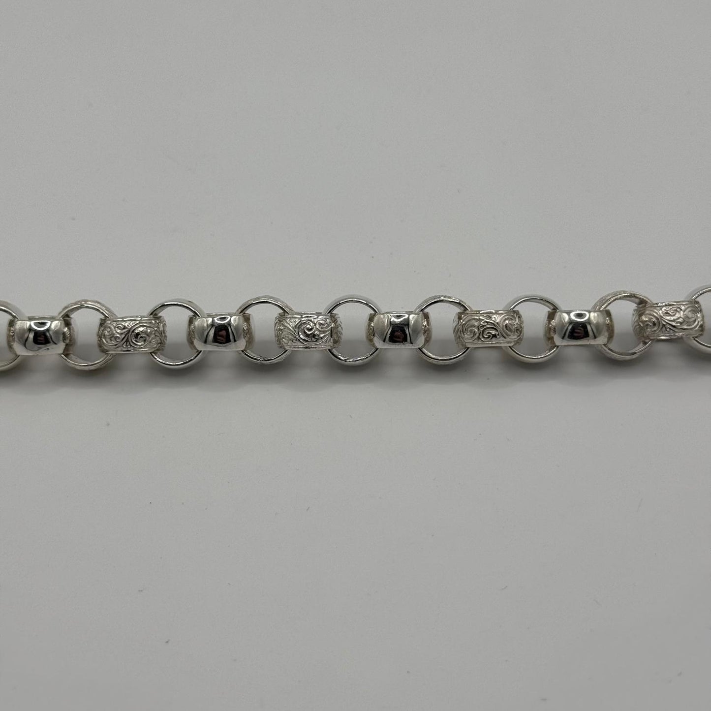 Silver Belcher Bracelet - 13mm