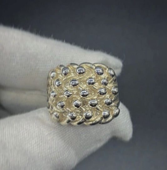 Silver Keeper Ring 5 Row