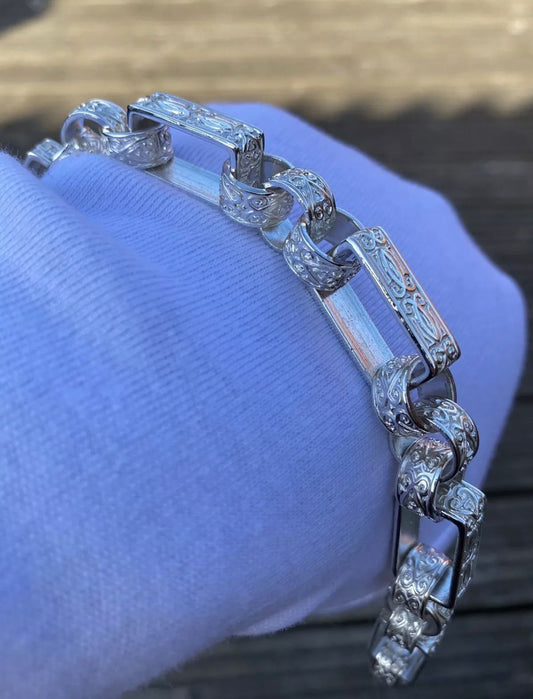 Silver Gypsy Box Belcher Bracelet