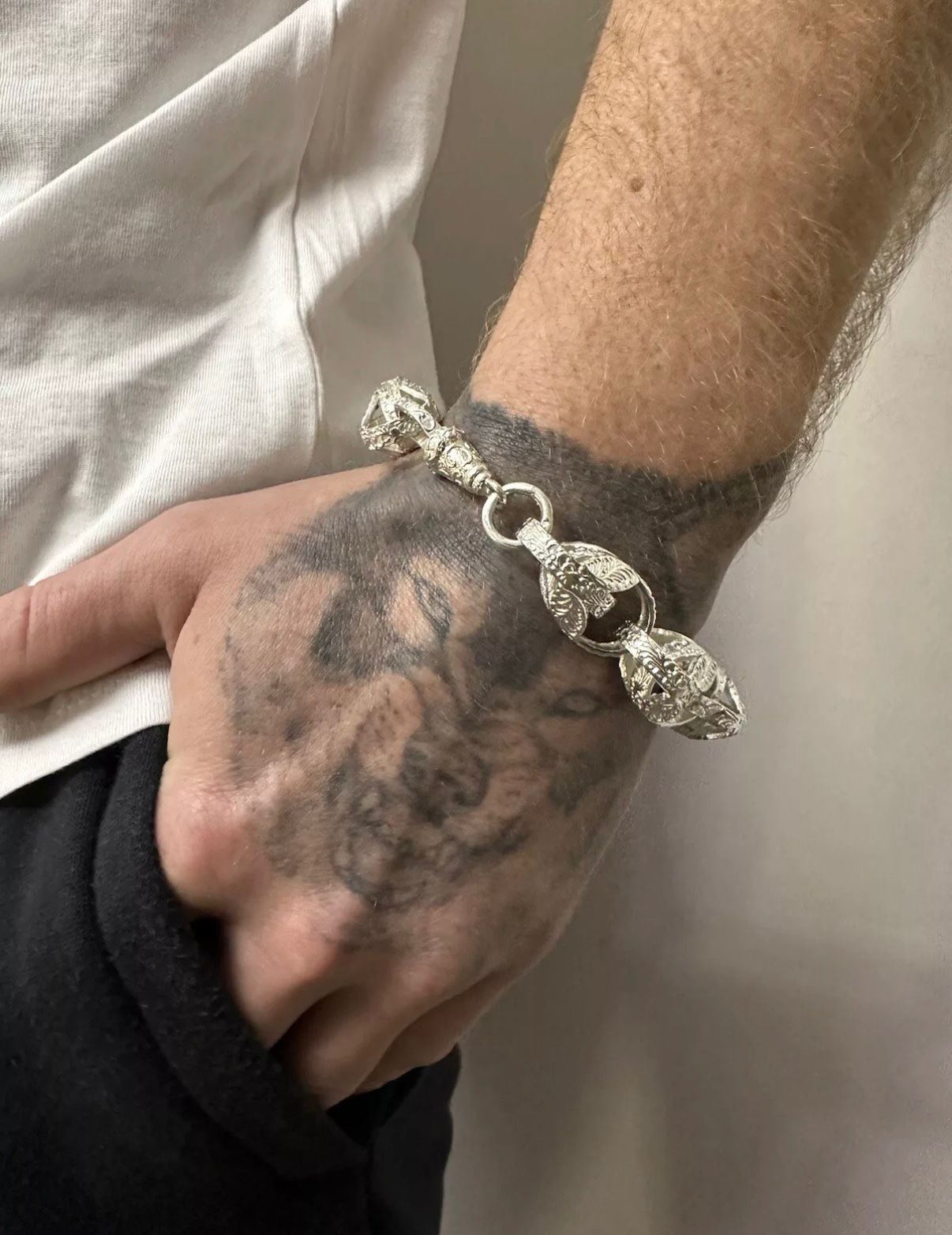 Silver Tulip Bracelet 15mm