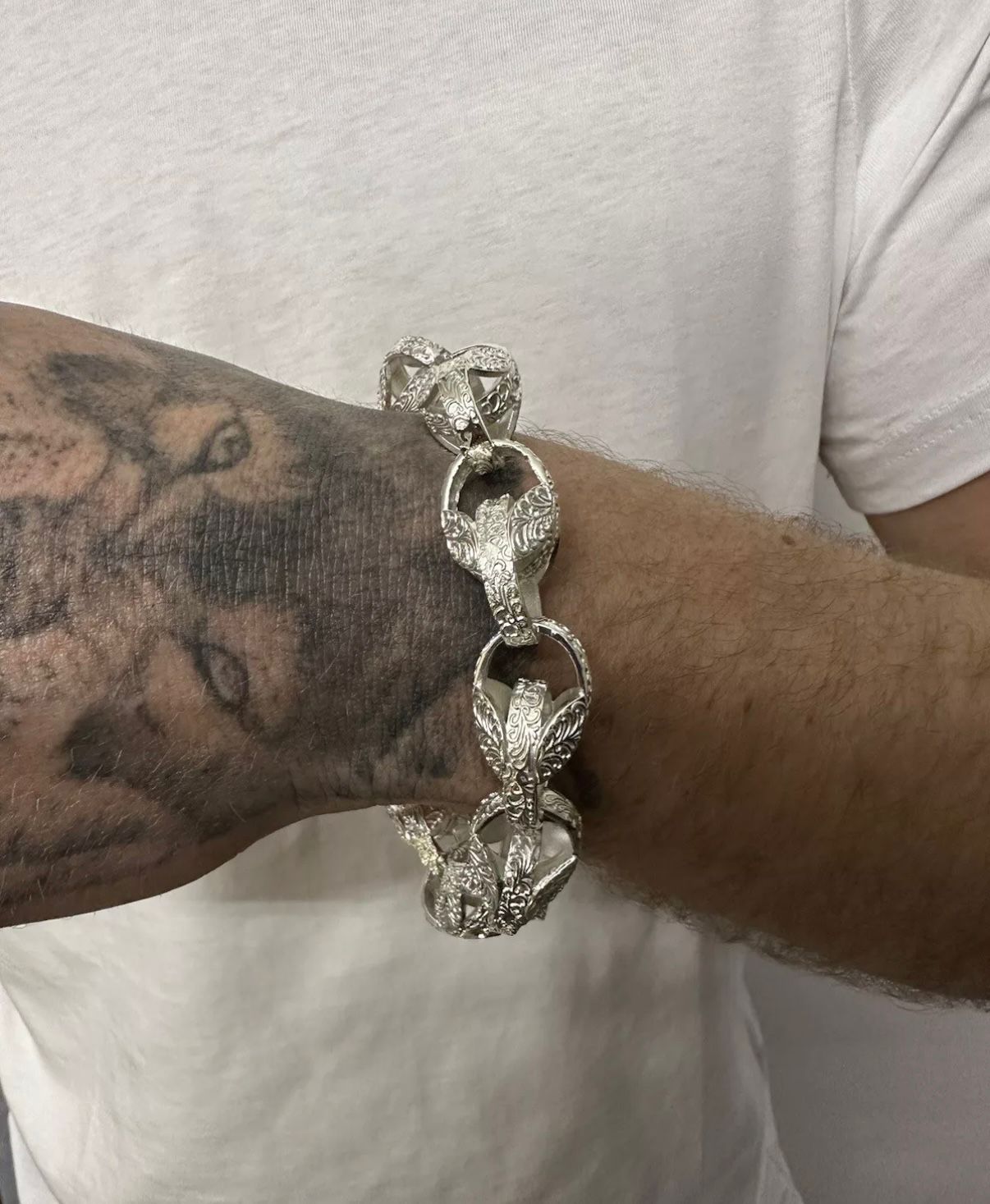 Silver Tulip Bracelet 15mm