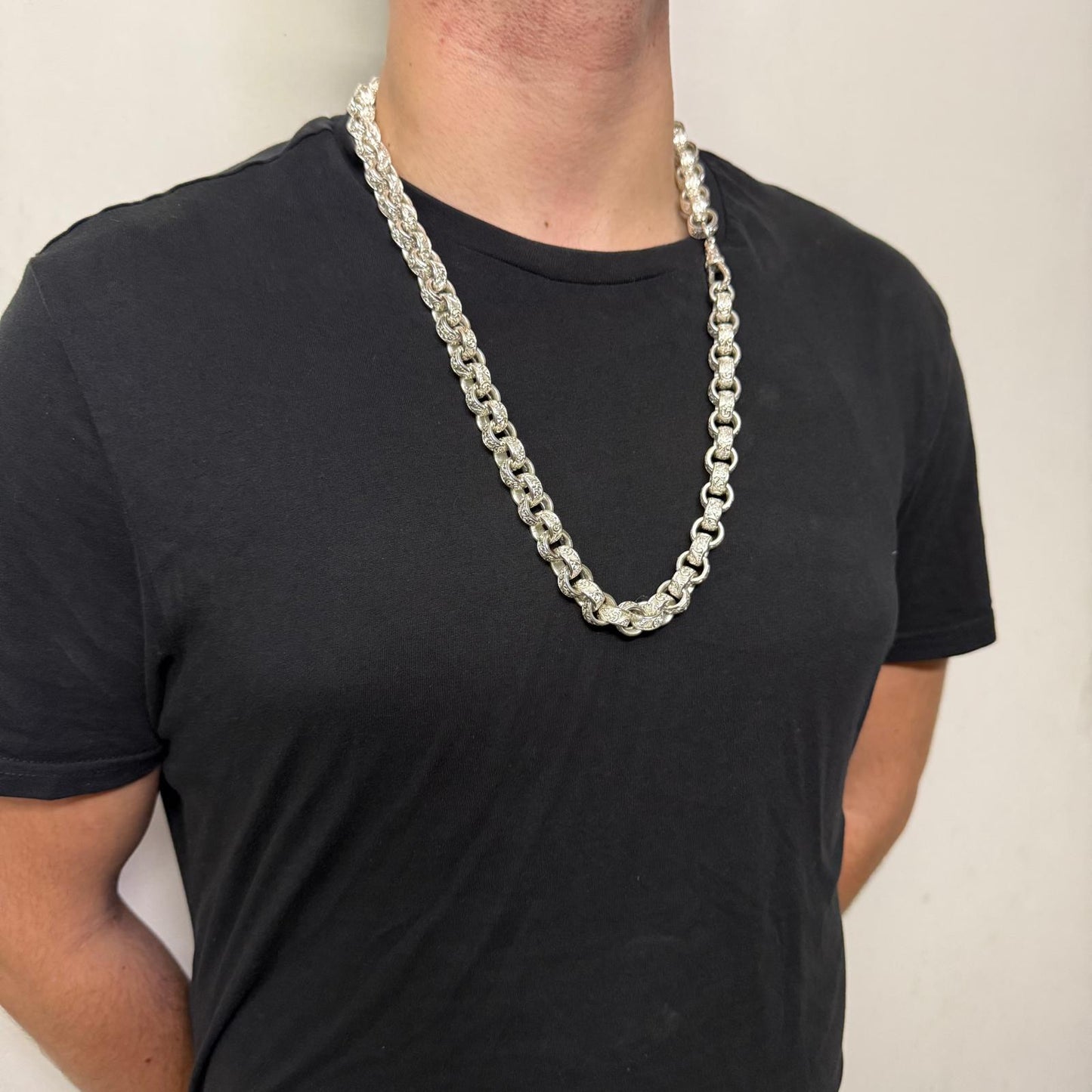 Silver Belcher Chain - 13.5mm