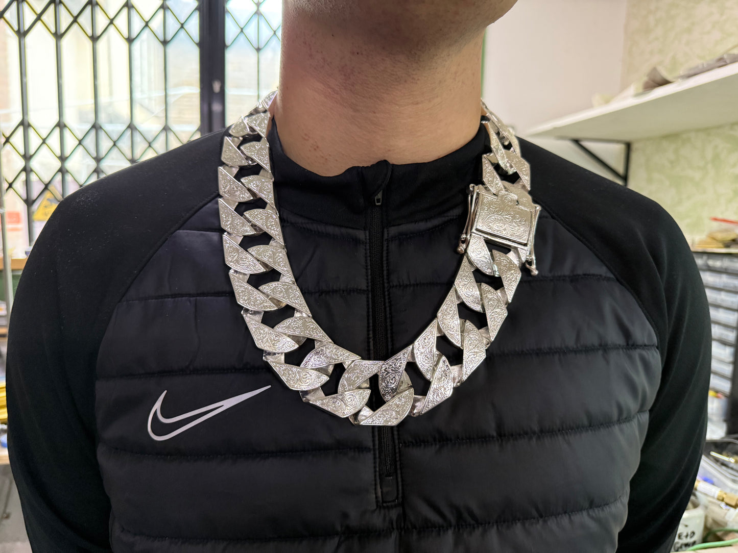 Silver Chaps Chain Gents Men’s - 37mm