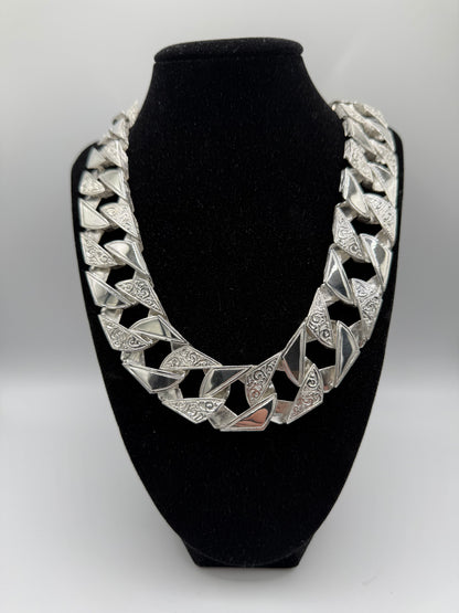 Silver 20mm Mens Chaps Chain