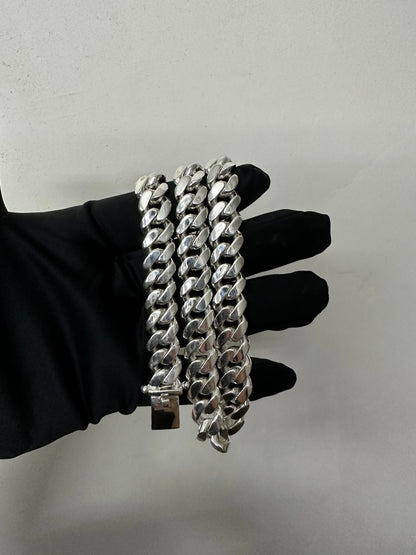 Silver Cuban Chain 14mm