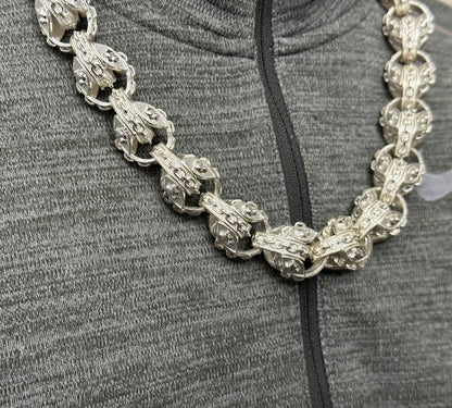 Silver Pitbull Tulip Chain - 21mm