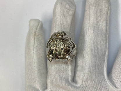 Silver Dog Staff Ring Mens - All Sizes