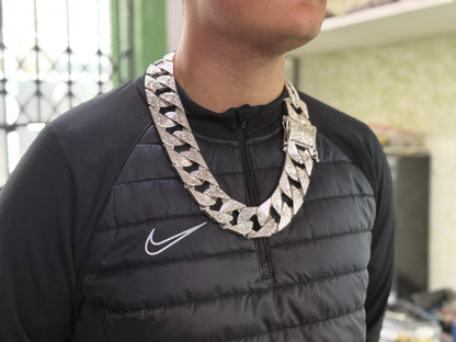 Silver Chaps Chain Gents Men’s - 37mm