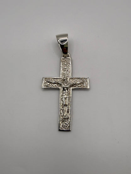 Silver Cross Pendant Men’s - Large Bail