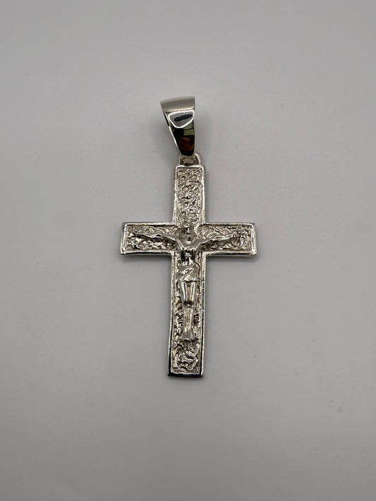 Silver Cross Pendant Men’s - Large Bail