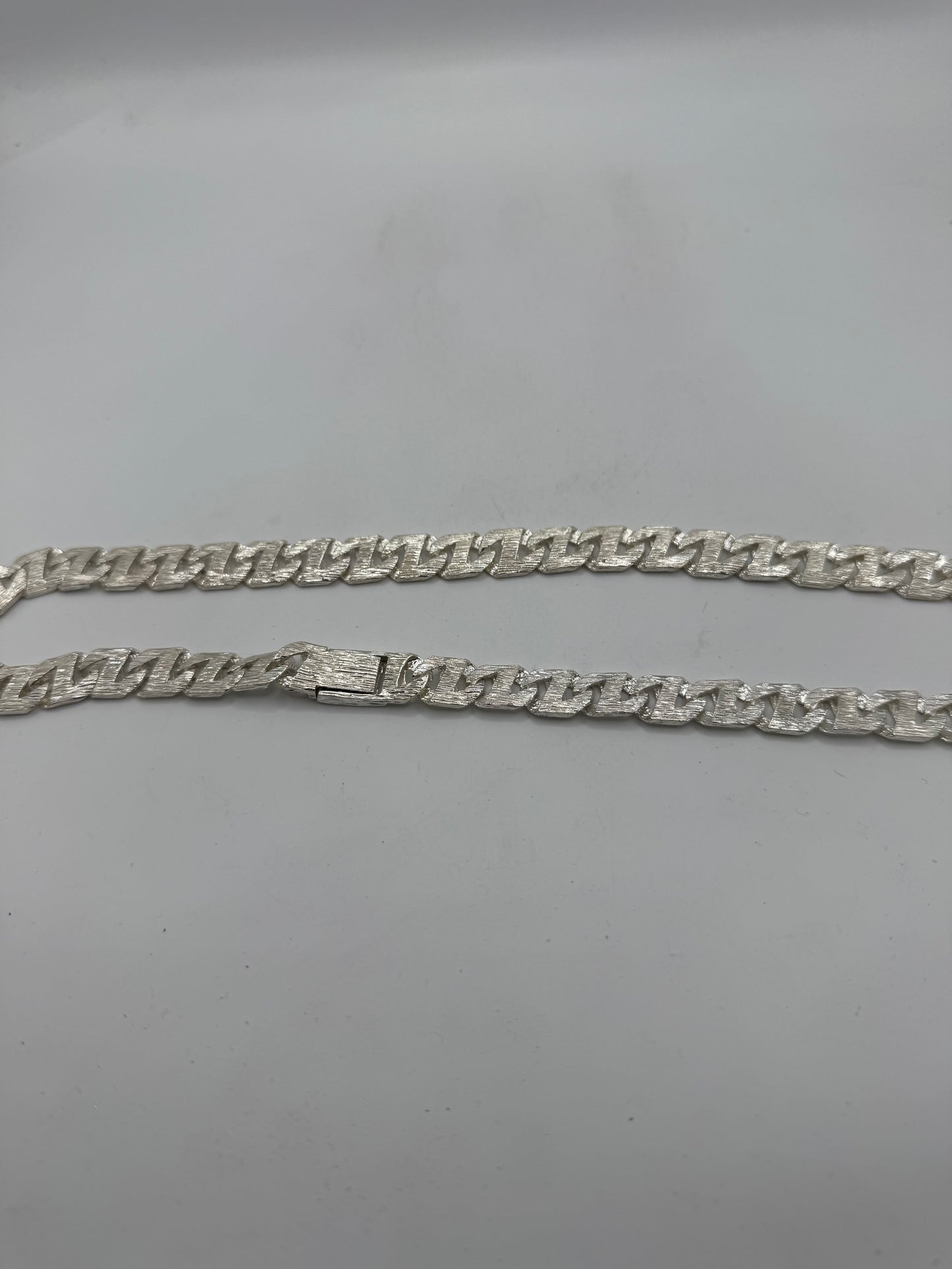 Silver Z link chaps chain - 11.5mm