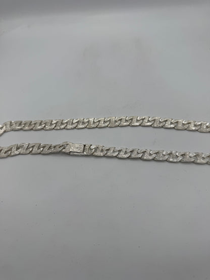 Silver Z link chaps chain - 11.5mm